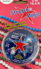 Load image into Gallery viewer, Stretch Magic - 1mm Clear Bead &amp; jewellery cord